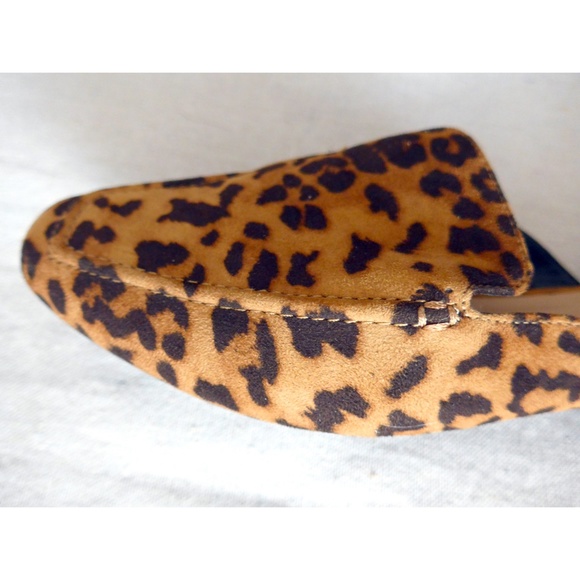 A New Day Women 6 Mabel Microsuede Square Toe Leopard Print Mules - Picture 11 of 13